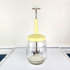 Federal Housewares Glass Measuring Jar Food Chopper 1950s MCM